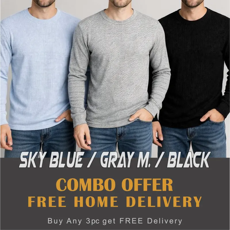 Sky Blue / Gray Melange / Black