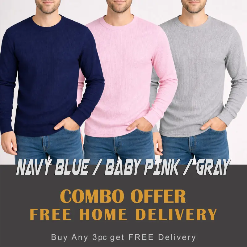 Navy Blue / Baby Pink / Gray Melange